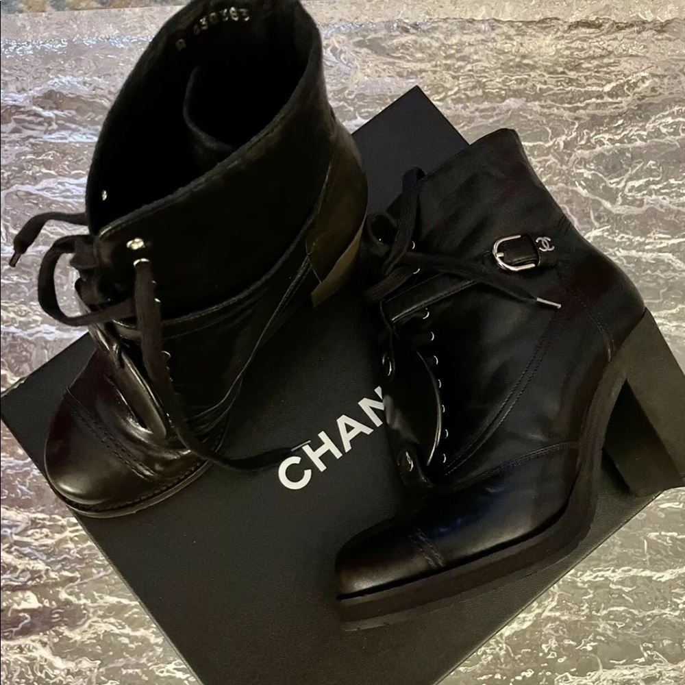Brand New Chanel Short Boots CC Logo Size 37.5
